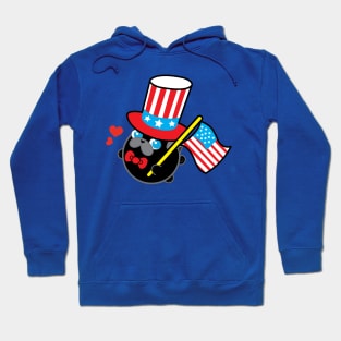 Poopy the Pug Puppy - Independence Day Hoodie